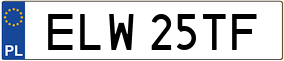 Trailer License Plate